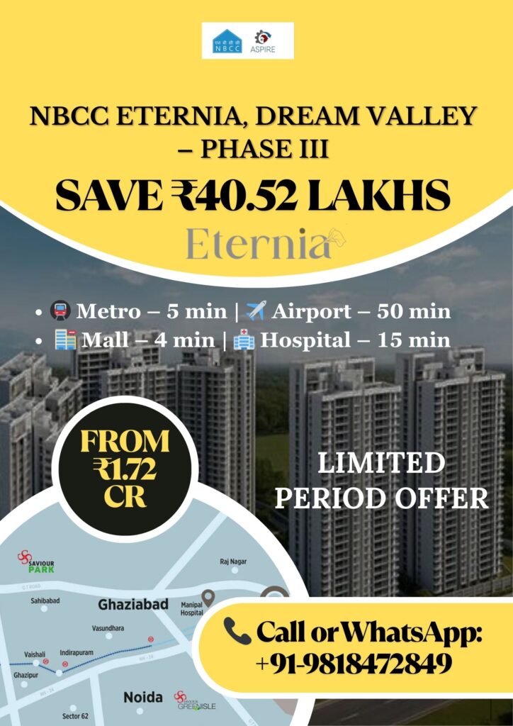 3 And 4 BHK NBCC Flats for Sale in Greater Noida West