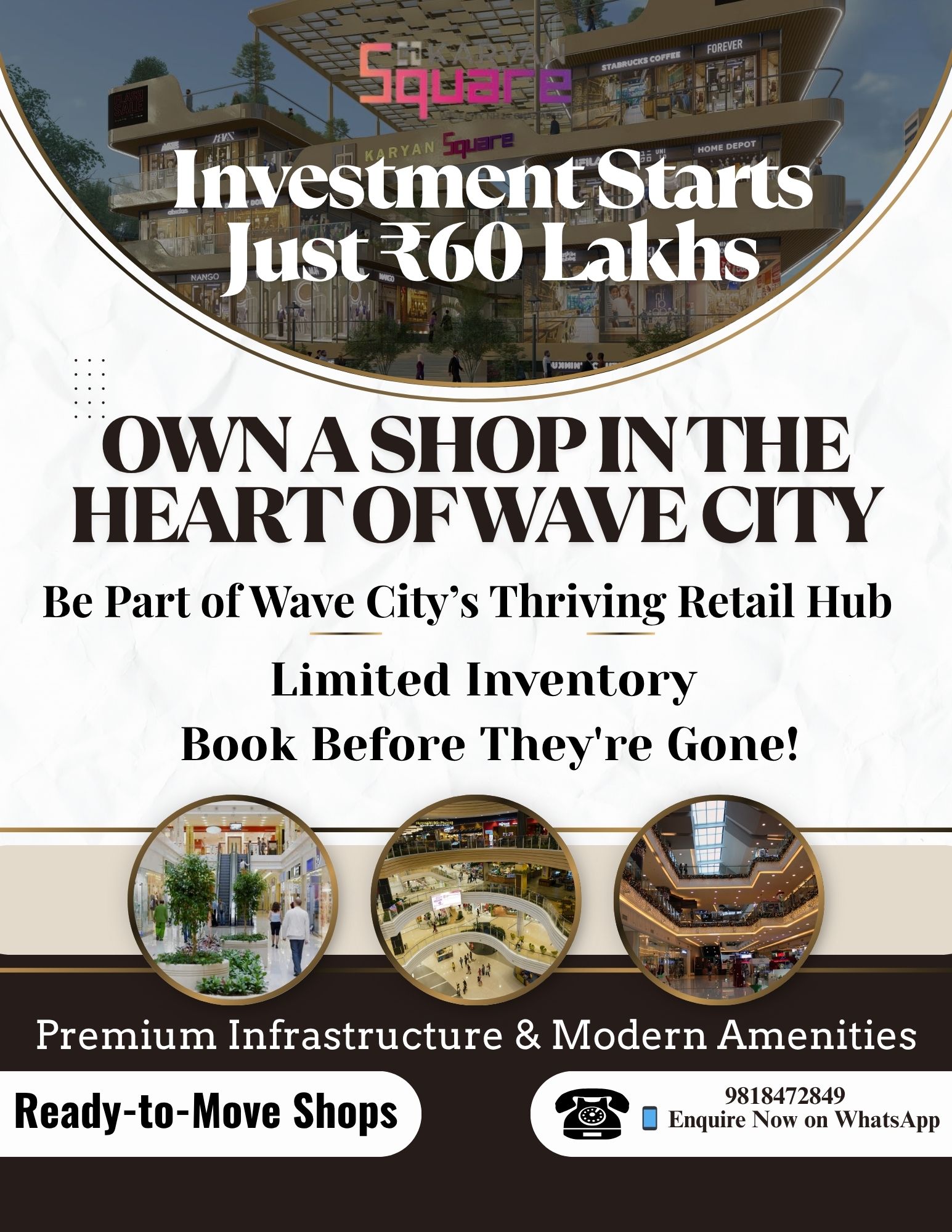 Commercial Karyan Square Wave City Ghaziabad