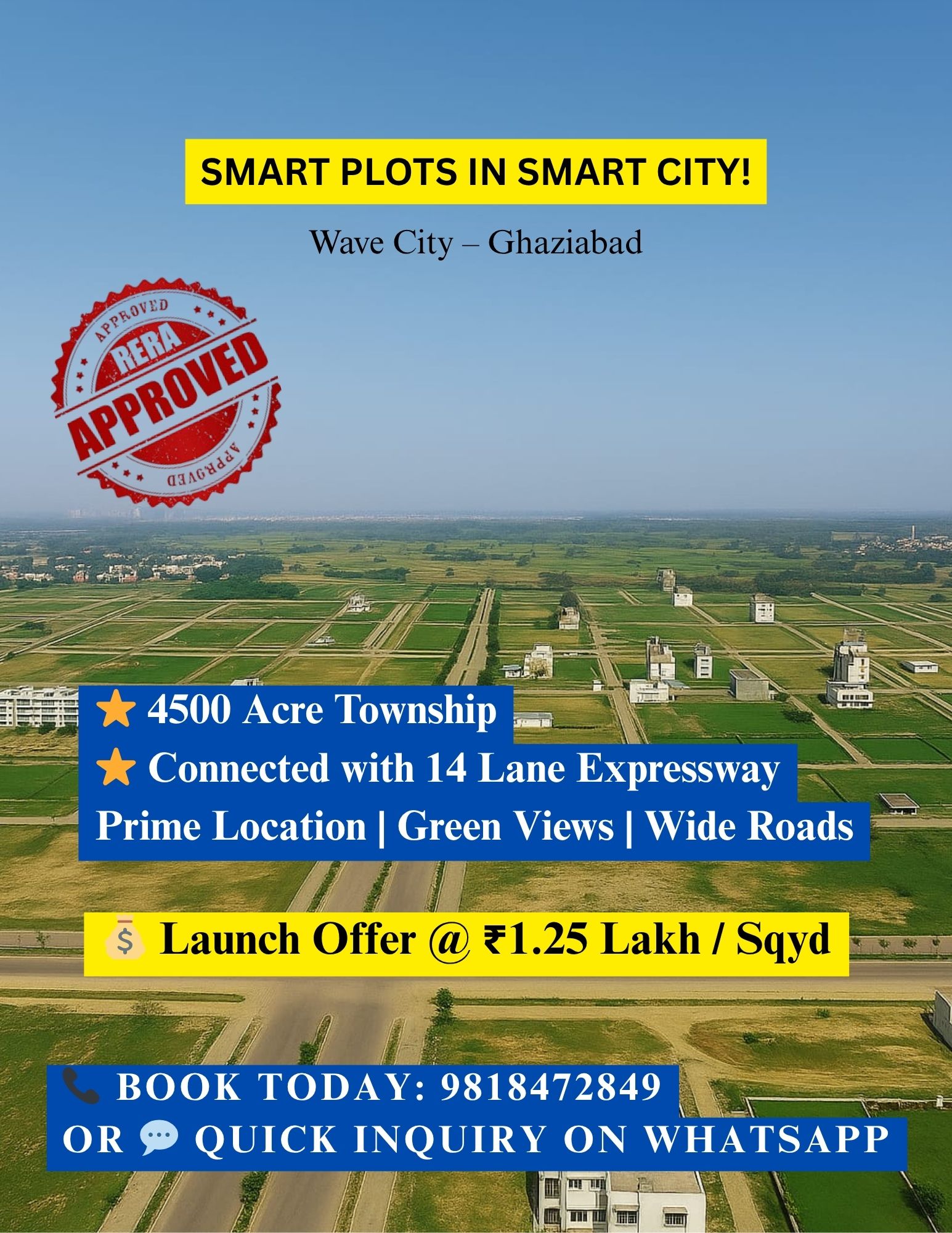 Wave City Residential Plots for Sale