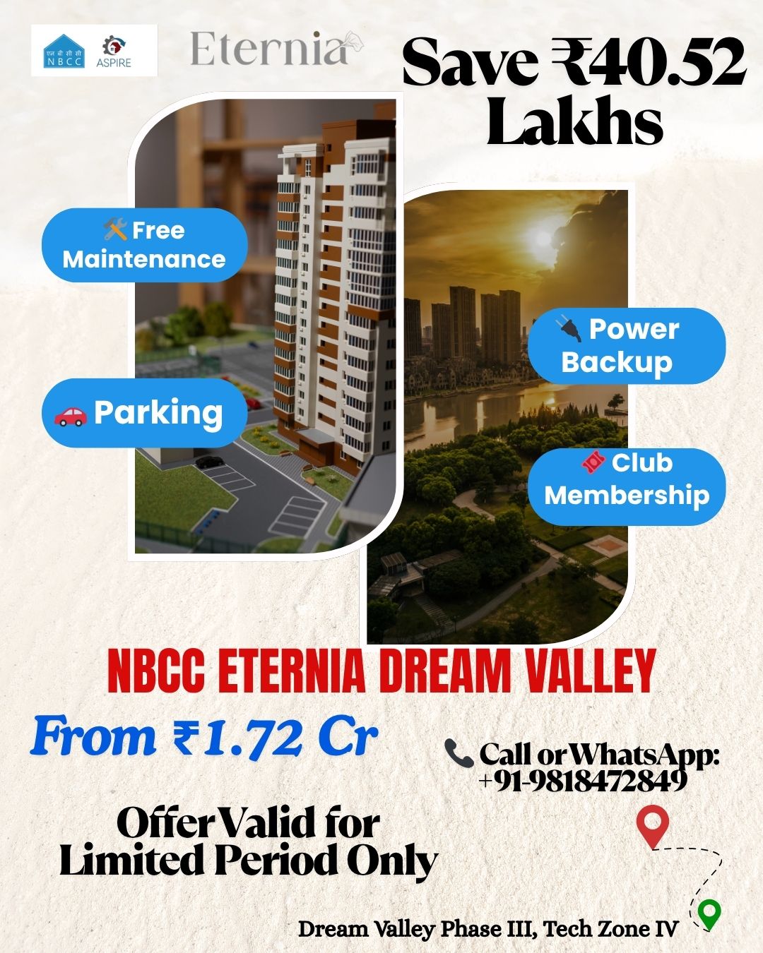 Buy 3 and 4 BHK Flats In Greater Noida West